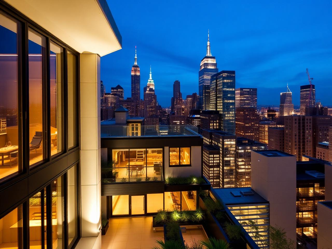 Skyline Penthouse in Tribeca, New York